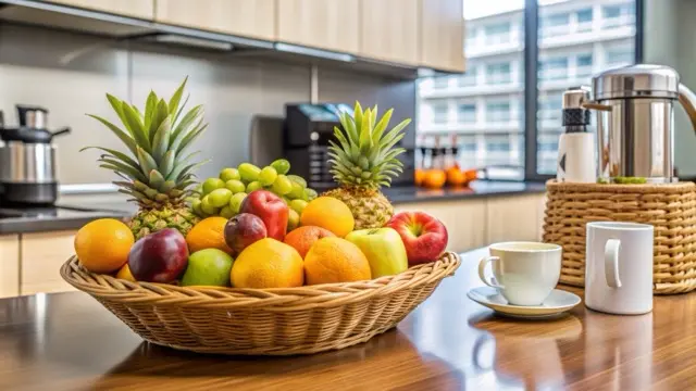 Corbeille de fruits frais livrée en entreprise à Paris, pause saine au bureau