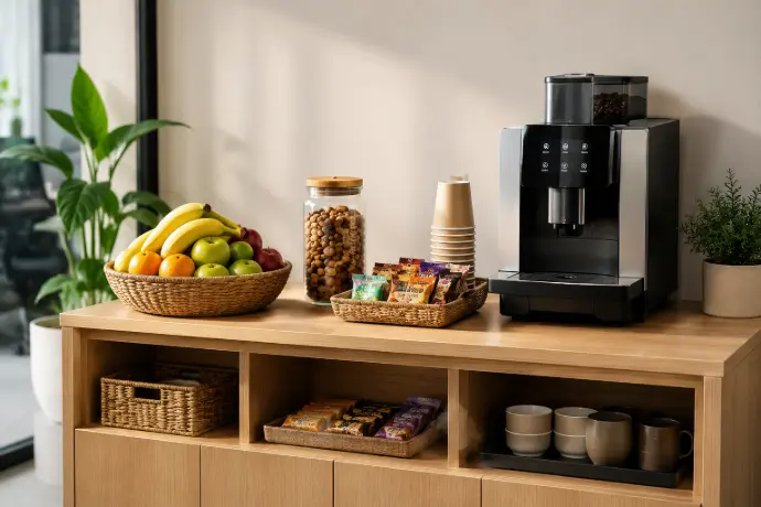 Corner Starter, première implantation d'un espace pause avec fruits, café et snacks en entreprise