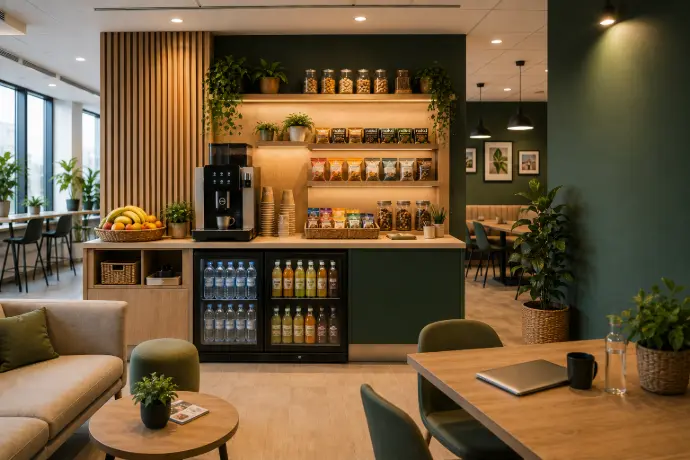 Corner Premium, espace pause qualitatif et personnalisé avec offre enrichie pour les équipes