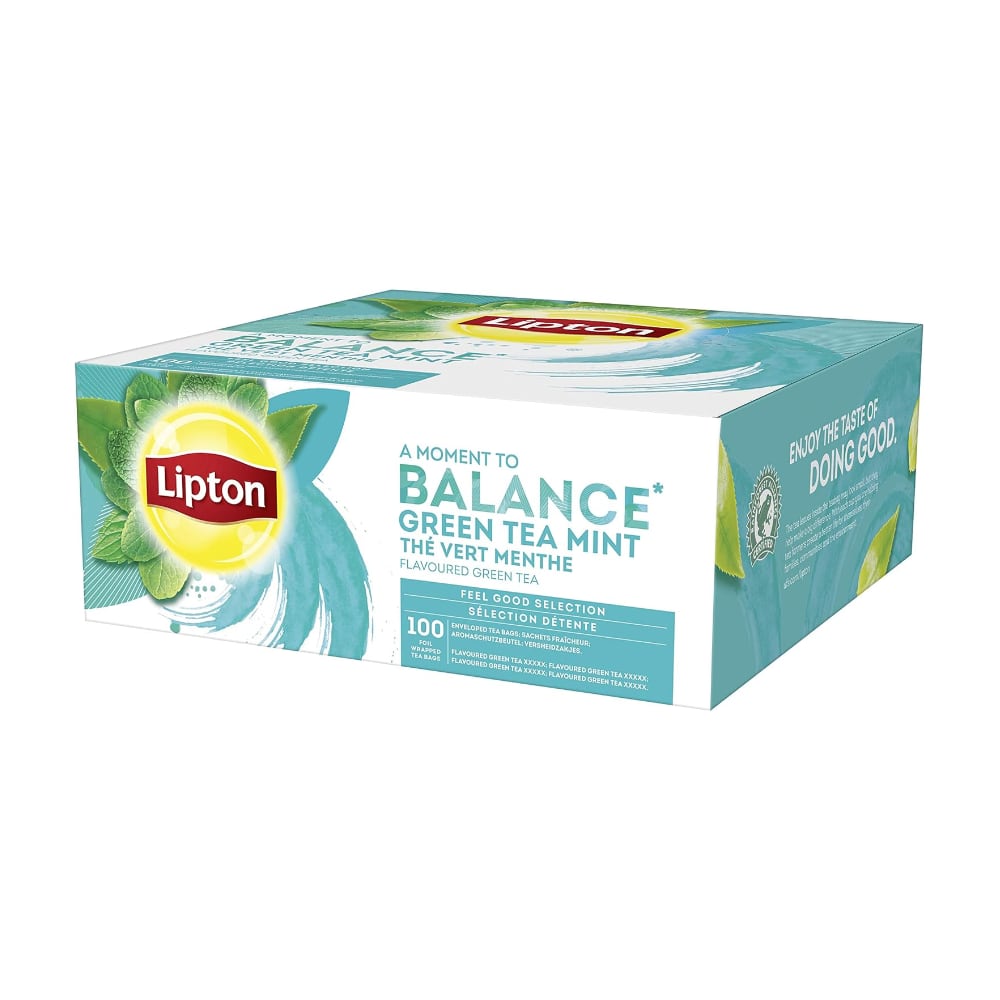 Thé vert menthe Lipton 100 sachets