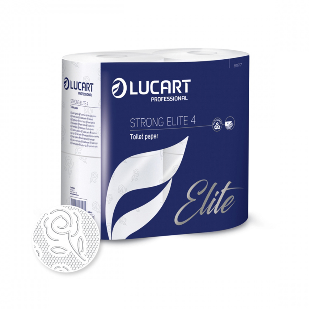 Papier hygiénique Strong Select Lucart paquet de 4 rouleaux