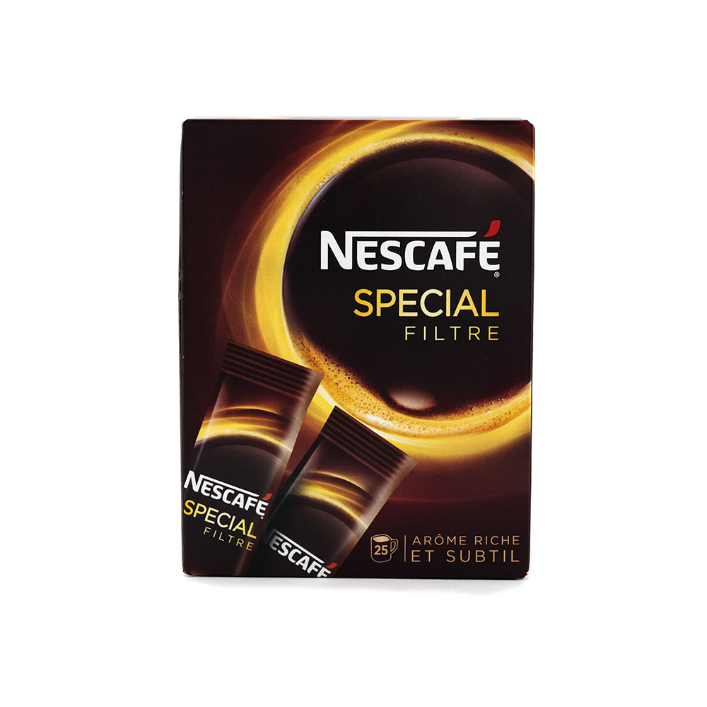 Sticks de café instantané spécial filtre Nescafé 25 pièces de 2gr