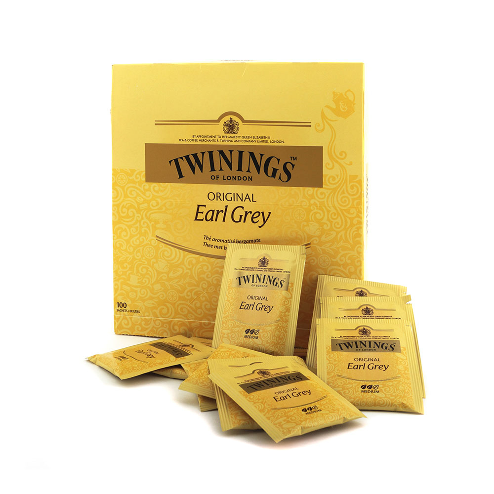 Thé earl grey Twinings 100 sachets