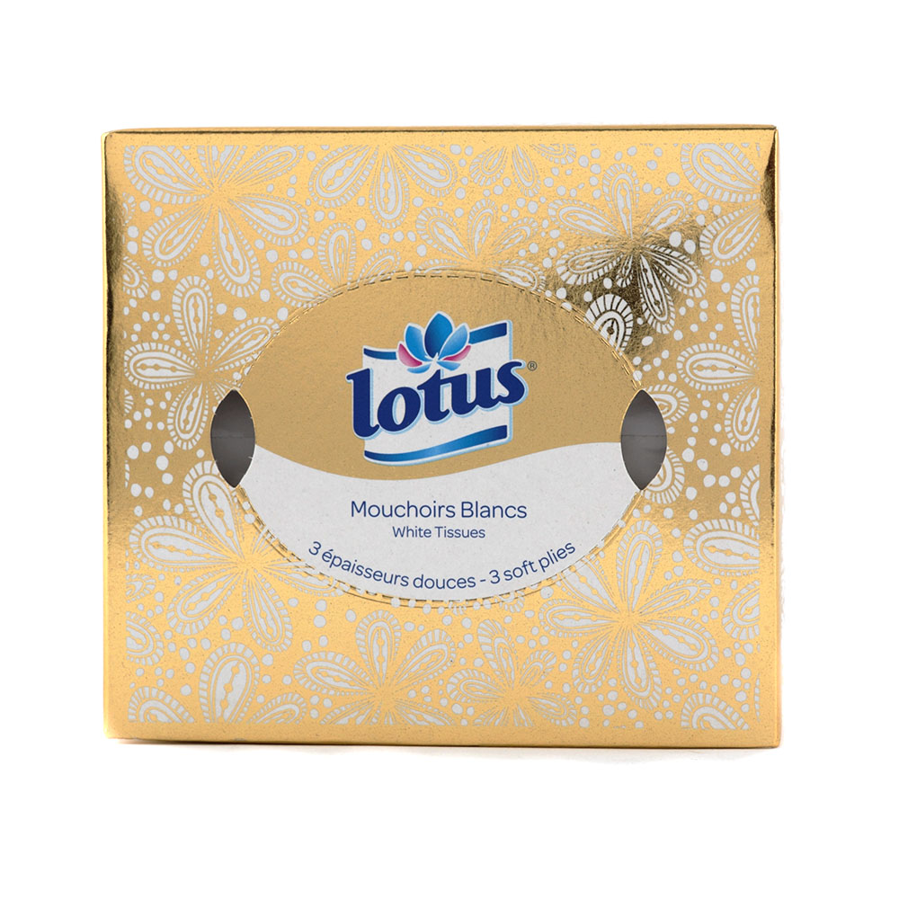 Cube de 48 mouchoirs Lotus