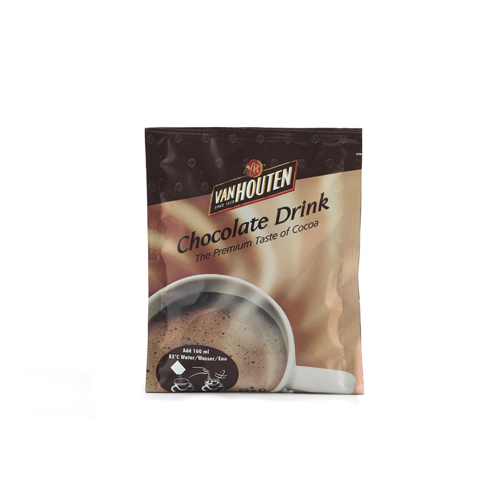 Dosettes chocolat en poudre Van Houten 100 pièces de 23gr