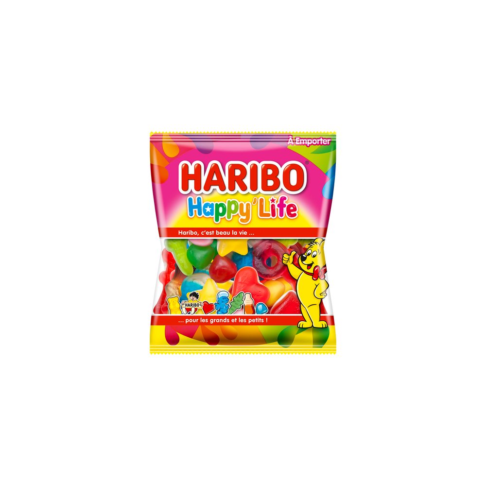 Bonbons mini-paquets Happy Life Haribo 40gr x 30