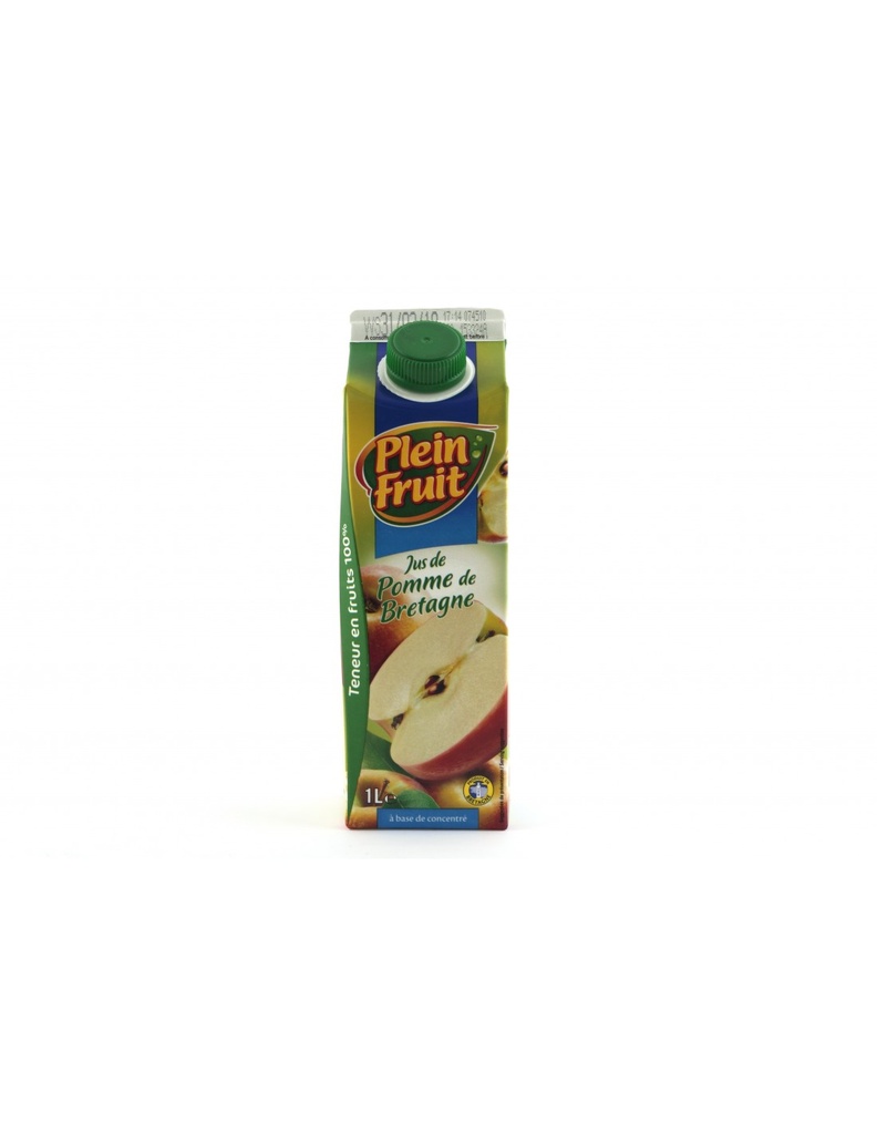 Jus de pomme de Bretagne Plein Fruit 1 litre