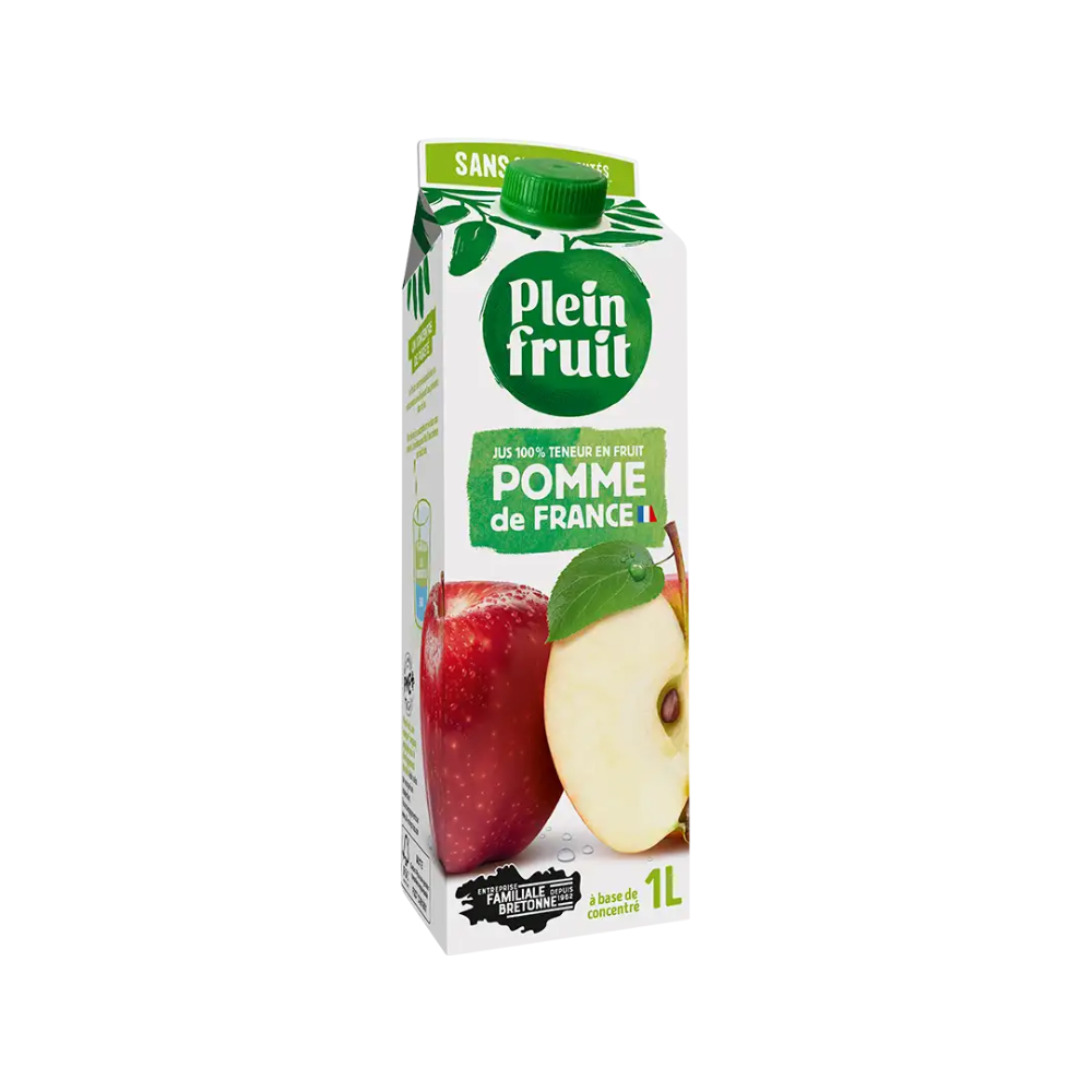 Jus de pomme de France Plein Fruit 1 litre