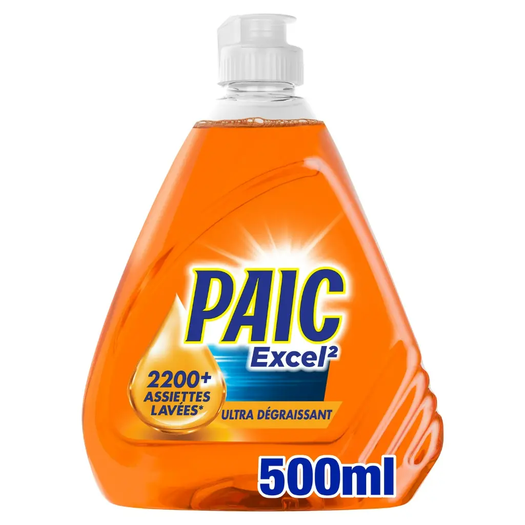 Liquide vaisselle antibactérien Paic Excel 500ml