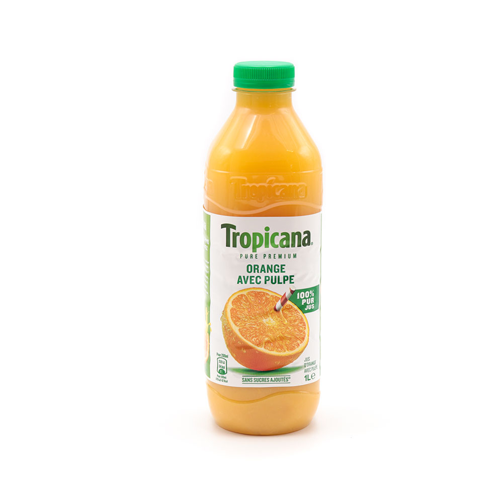 Tropicana orange avec pulpe 1 litre x 6