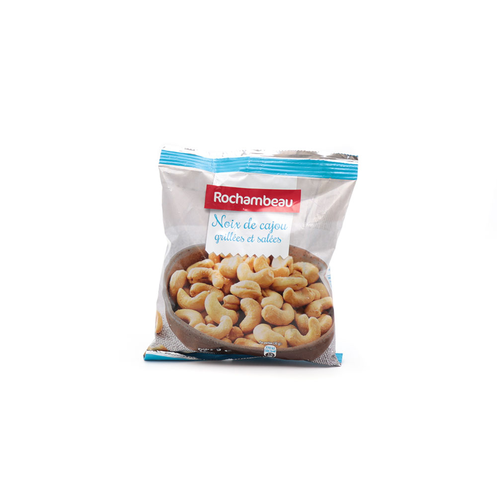 Noix de cajou grillées et salées 150gr