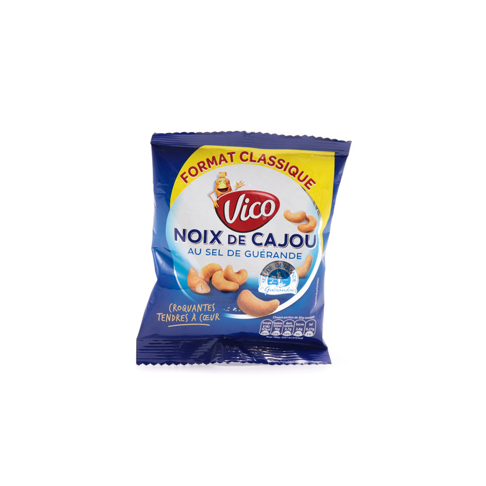 Noix de cajou au sel de Guérande Vico 150gr