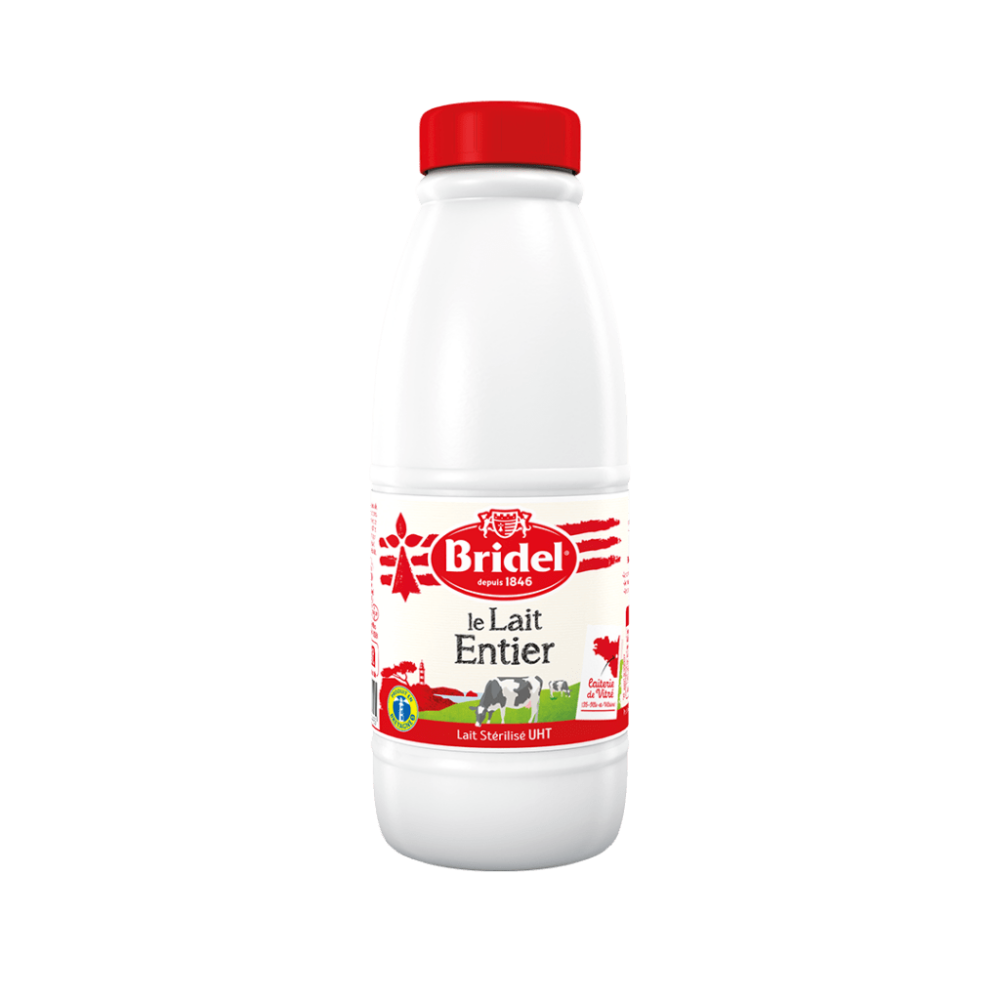 Lait entier Bridel 1 litre x 6