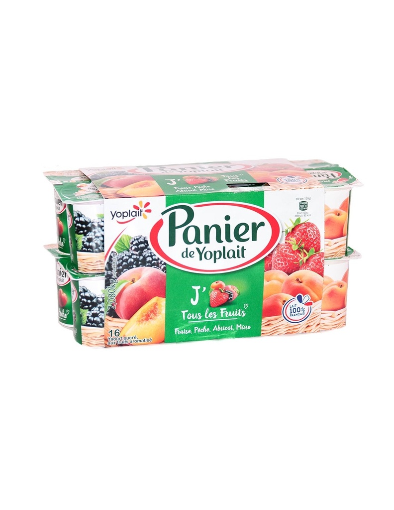 Yaourt aux fruits Panier de Yoplait 16 x125gr