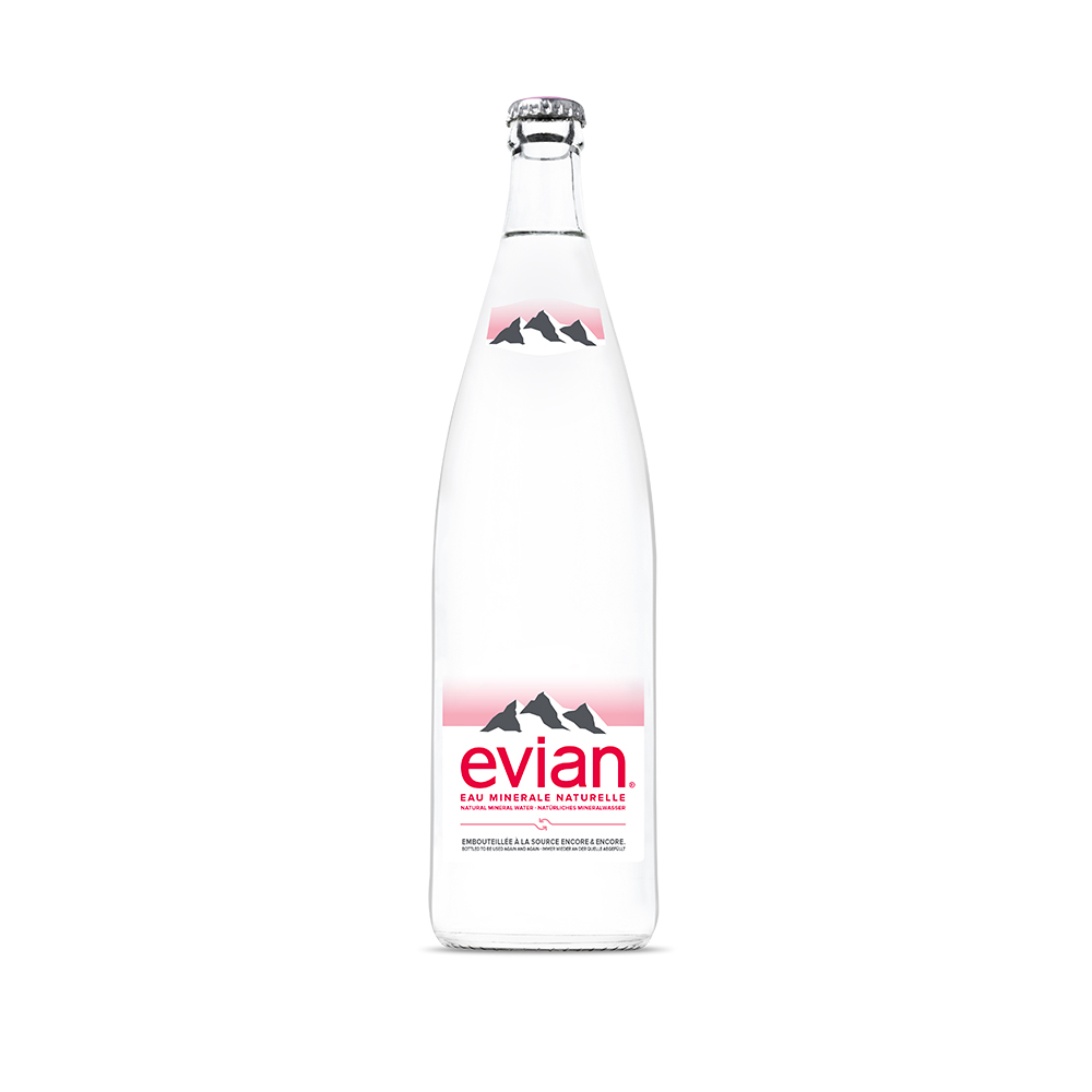 Evian en verre consigné 1 litre x 12