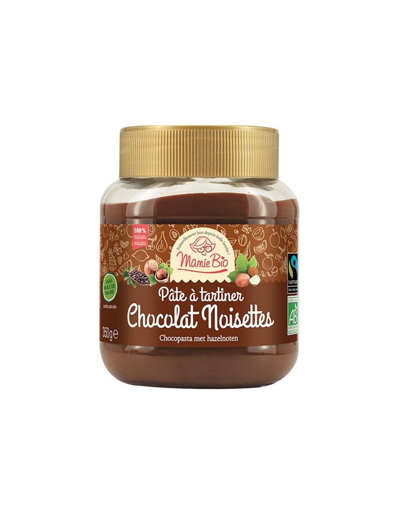Pâte à tartiner chocolat noisettes bio 350g