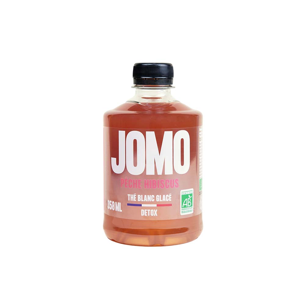Thé blanc glacé pêche hibiscus bio Jomo 35cl x 6
