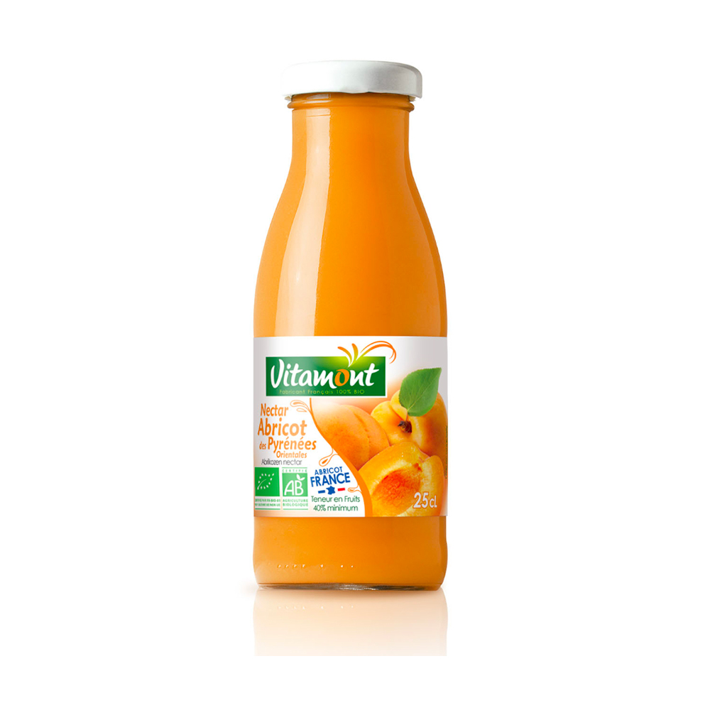 Nectar d'abricot Vitamont bio 25cl x 15