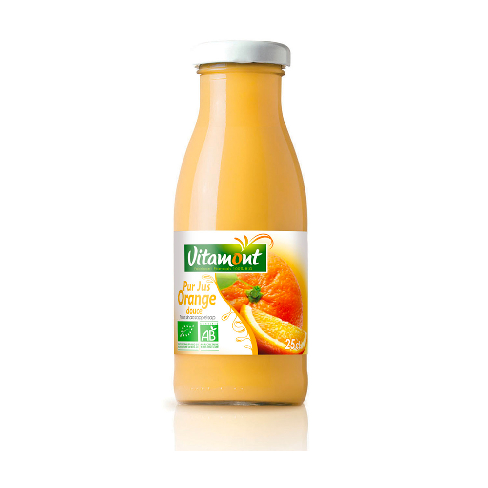 Pur jus d'orange Vitamont bio 25cl x 15