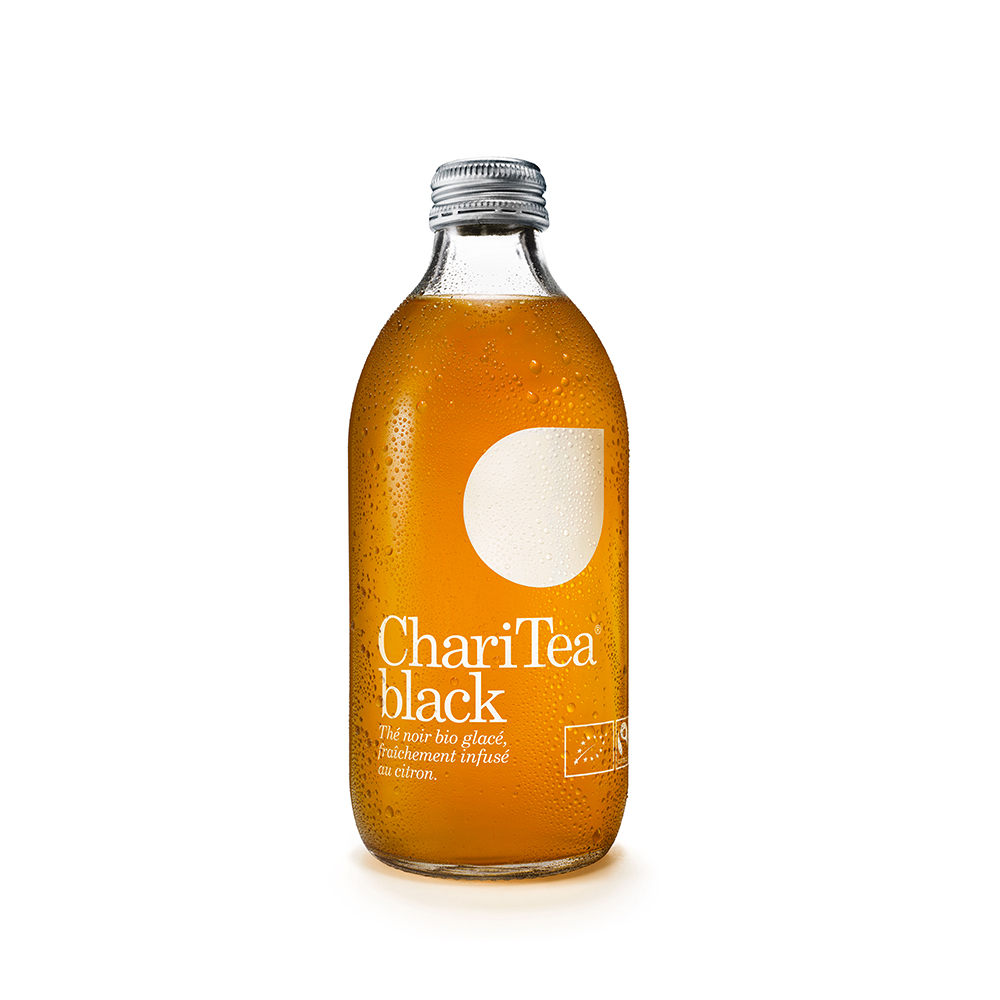 Thé noir glacé citron bio ChariTea 33cl x 12