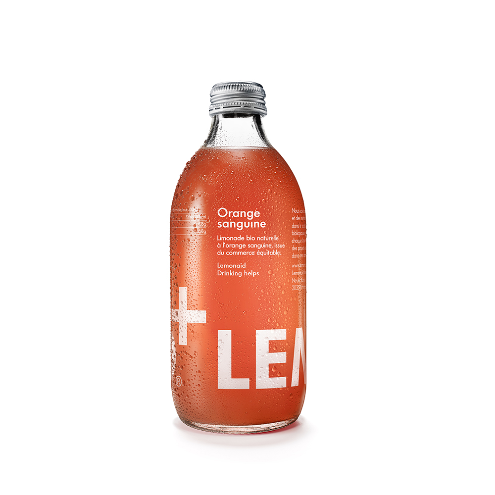 Limonade orange sanguine bio Lemonaid+ 33cl x 12