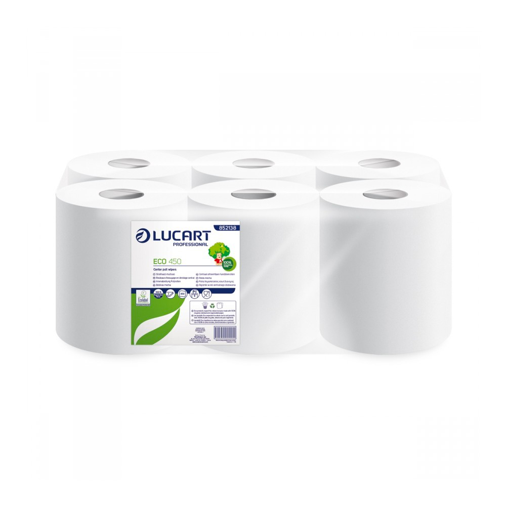 Bobine à dévidage central 450 feuilles ecolabel Lucart 6 pièces