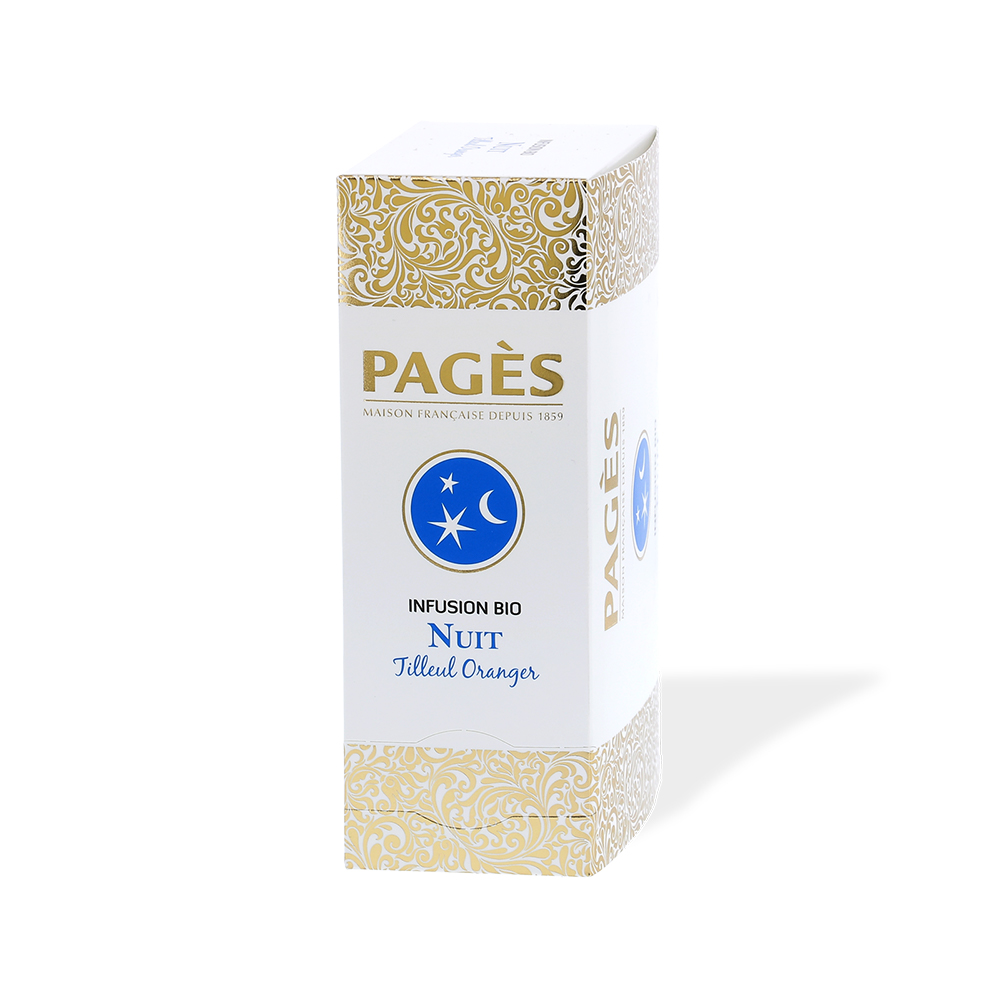 Infusion nuit tilleul oranger Prestige du Monde Pagès 24 sachets