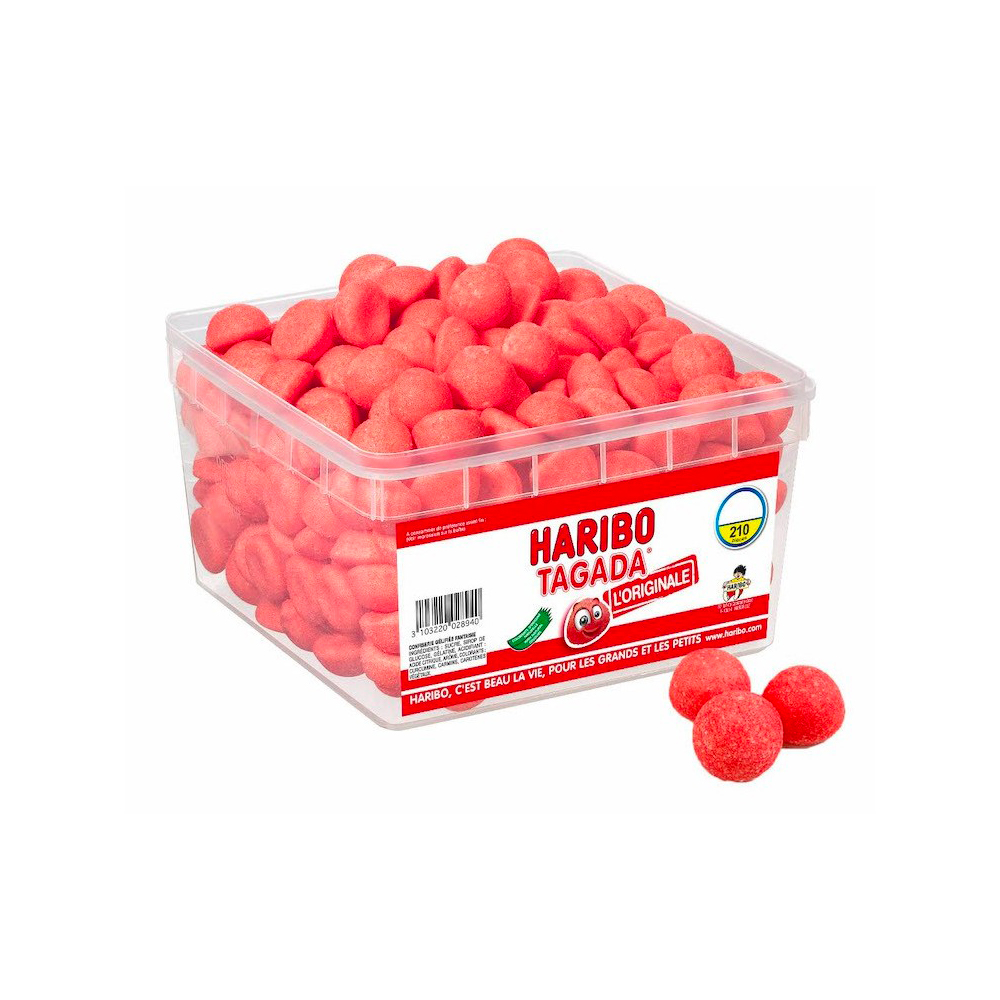 Boîte Maxi Tagada Haribo 210 pièces