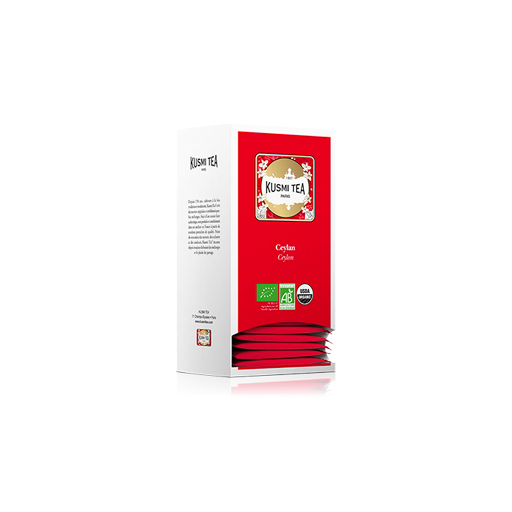 Thé noir Ceylan Kusmi Tea bio 25 sachets