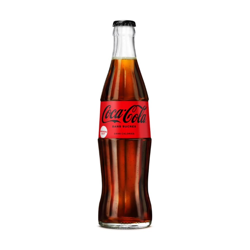 Coca-Cola sans sucres en verre consigné 33cl x 24