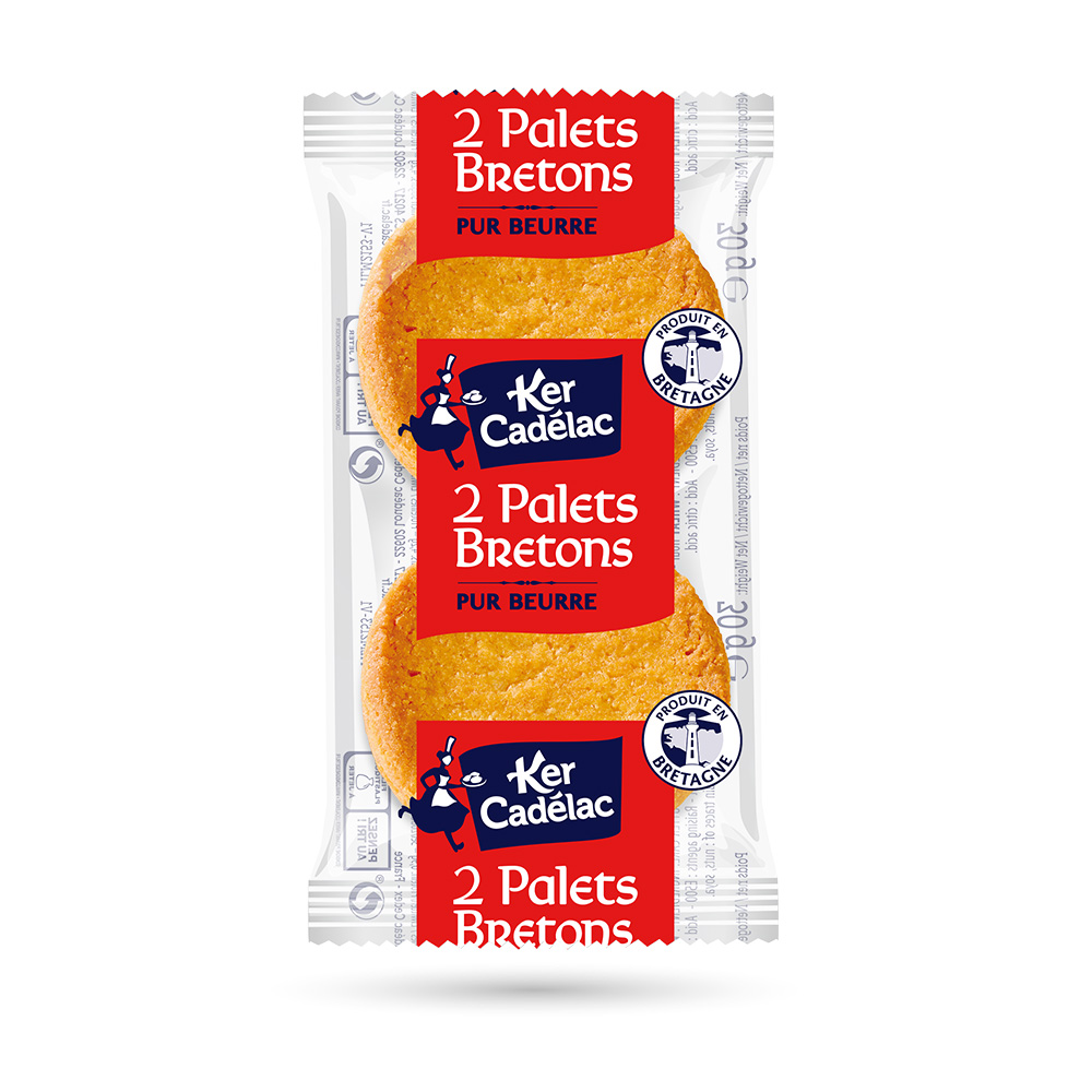 Palet breton pur beurre Ker Cadélac 160 sachets de 2 pièces