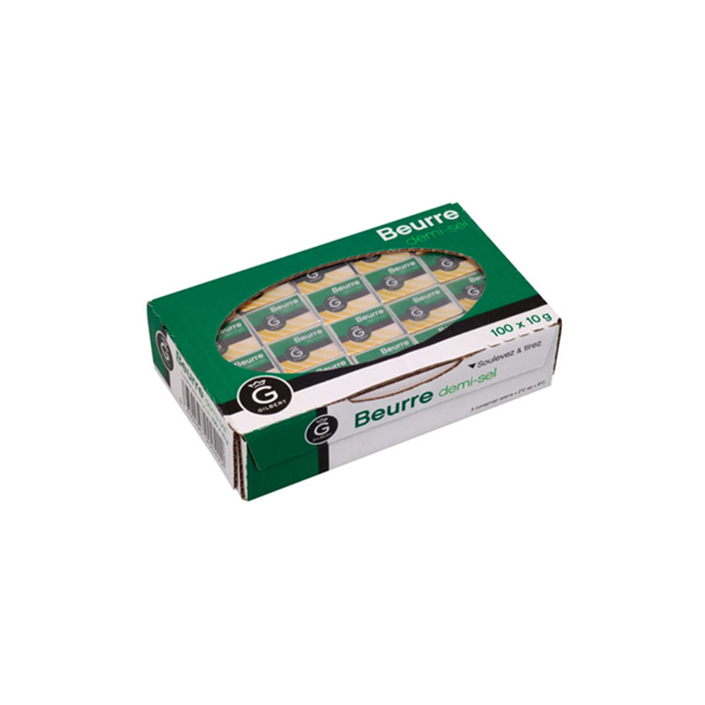 Micro beurre demi-sel 100 pièces de 10gr