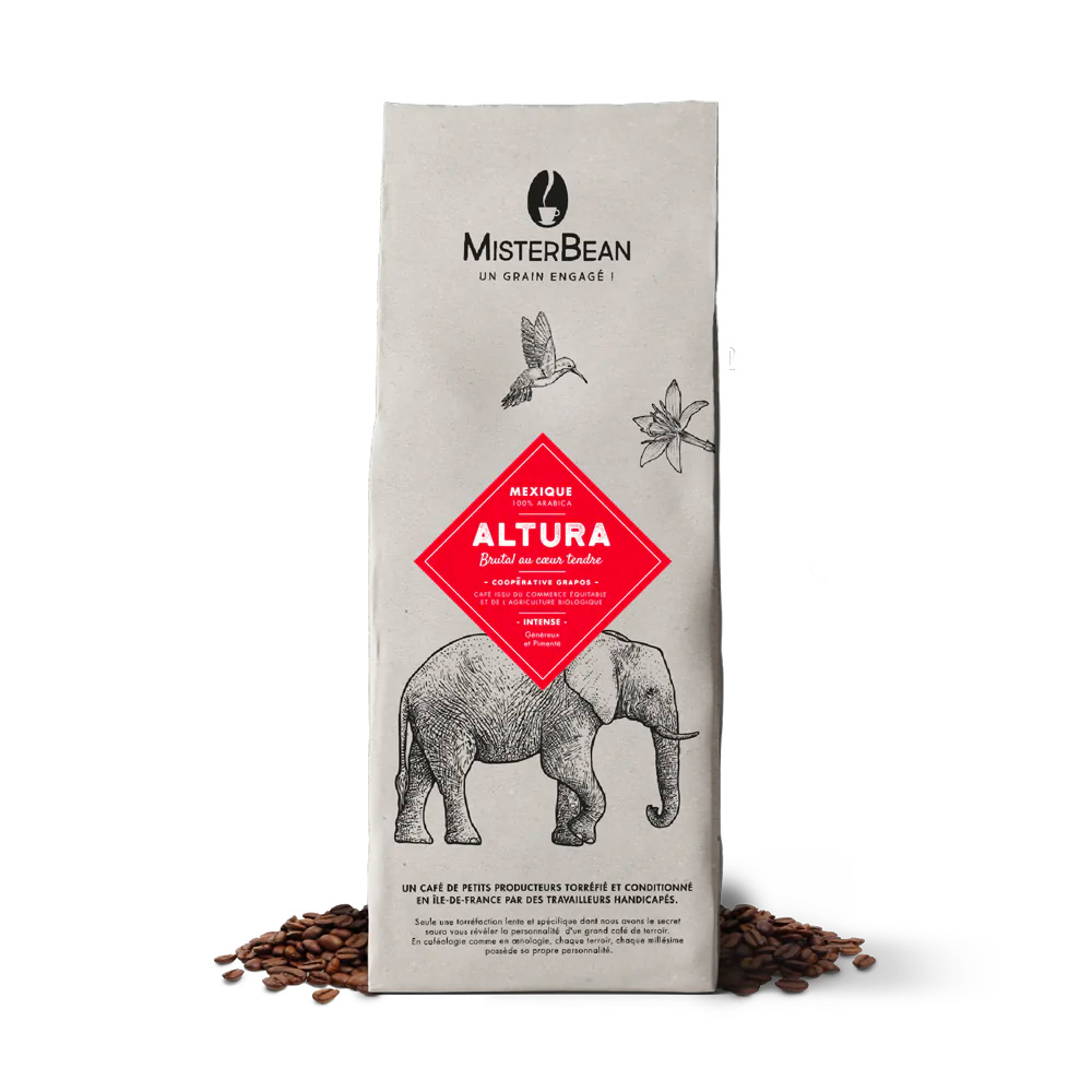 Café en grain bio Mexique Altura MisterBean 1 kilo