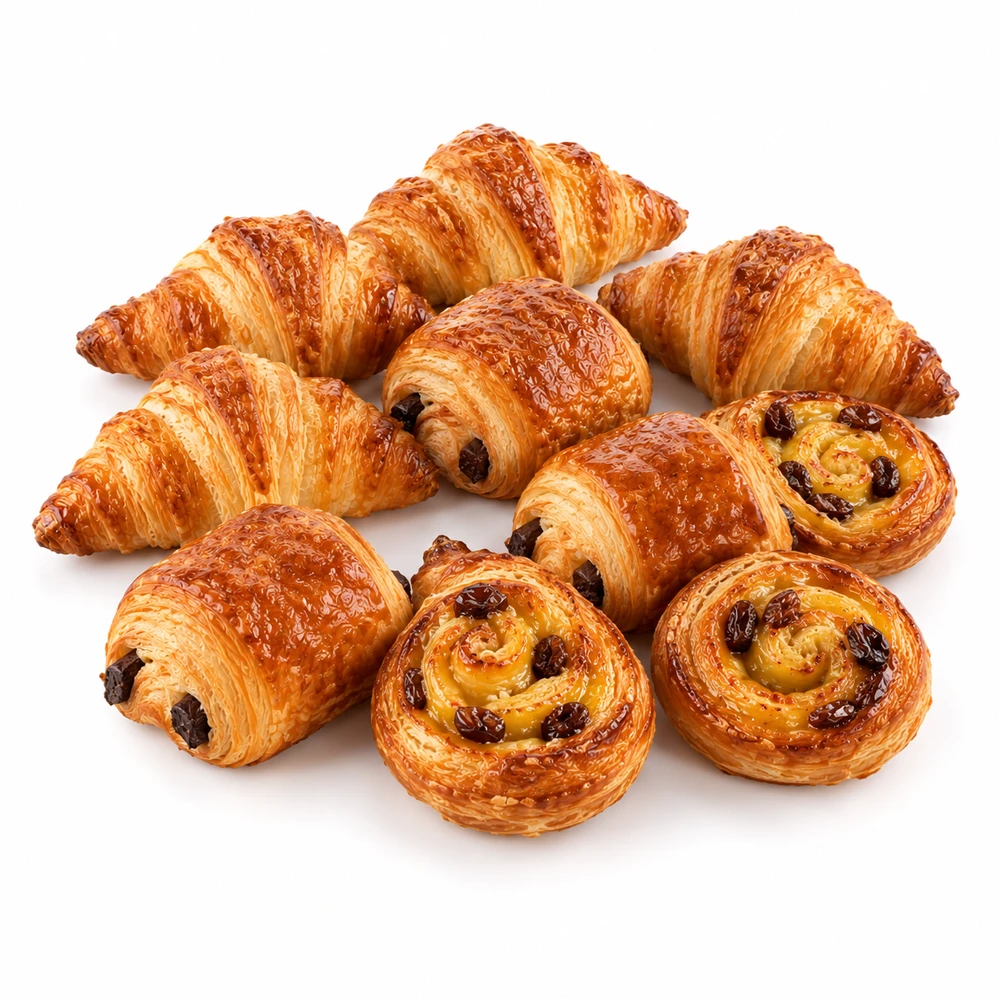 Assortiment de 10 mini-viennoiseries