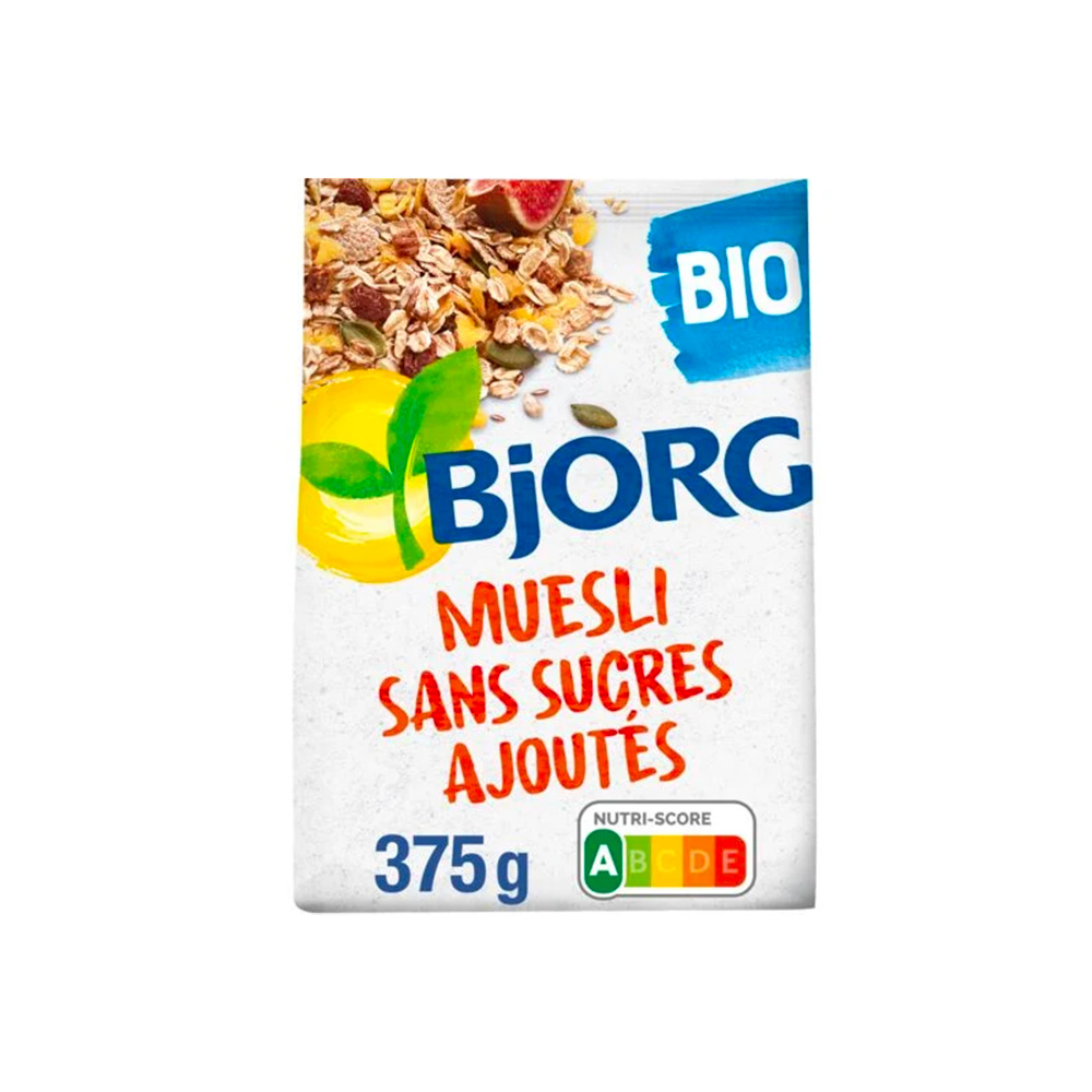 Céréales sans sucres ajoutés bio Bjorg 375gr