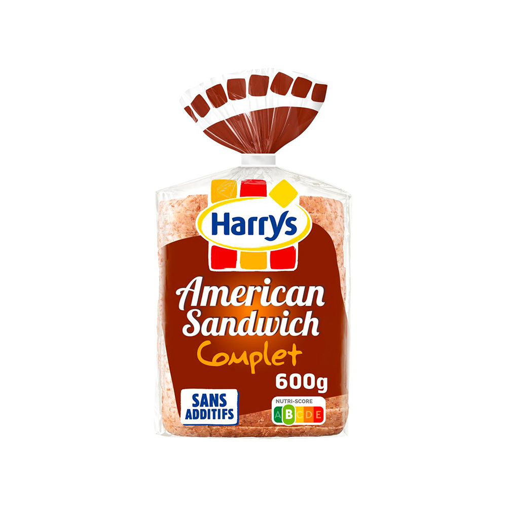 Pain de mie complet Harrys 600gr