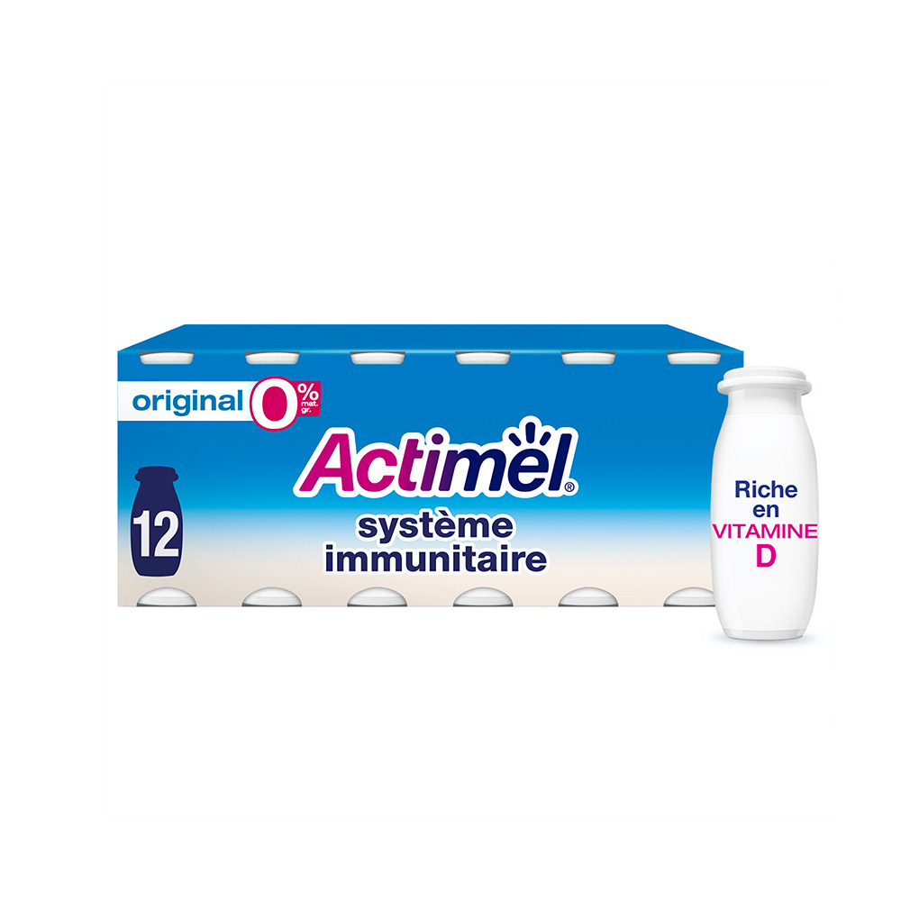 Yaourt à boire Actimel 12 x 100gr