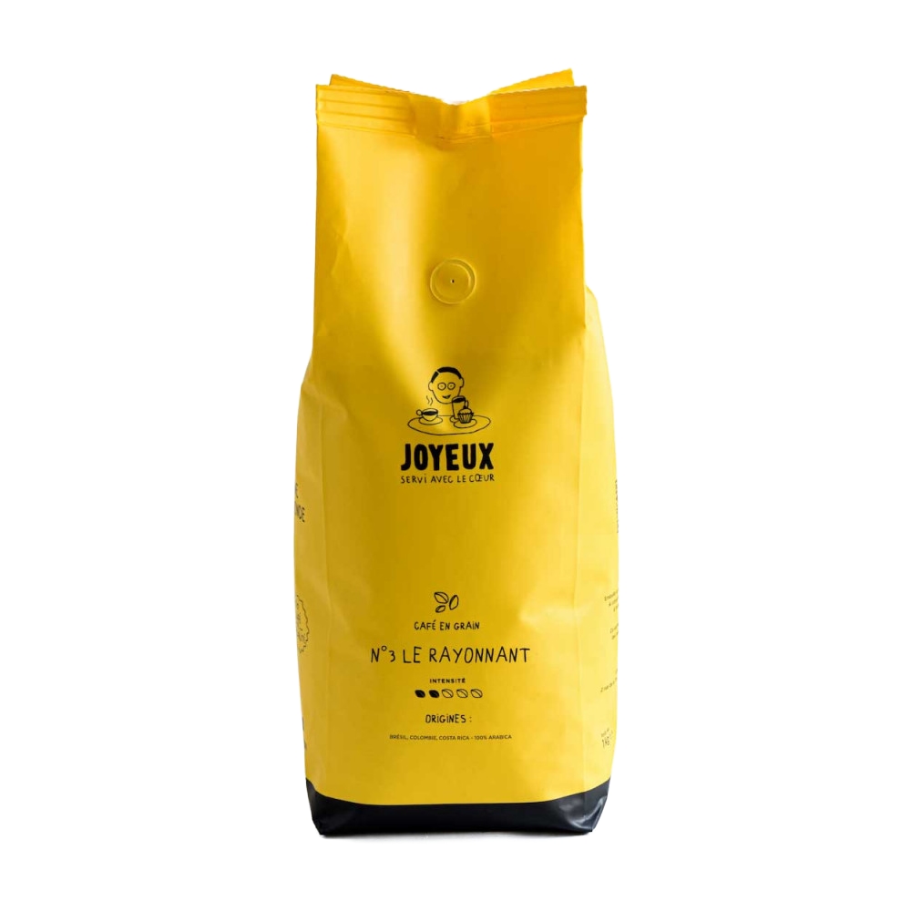 Café en grains le rayonnant N°3 Café Joyeux 1 kilo
