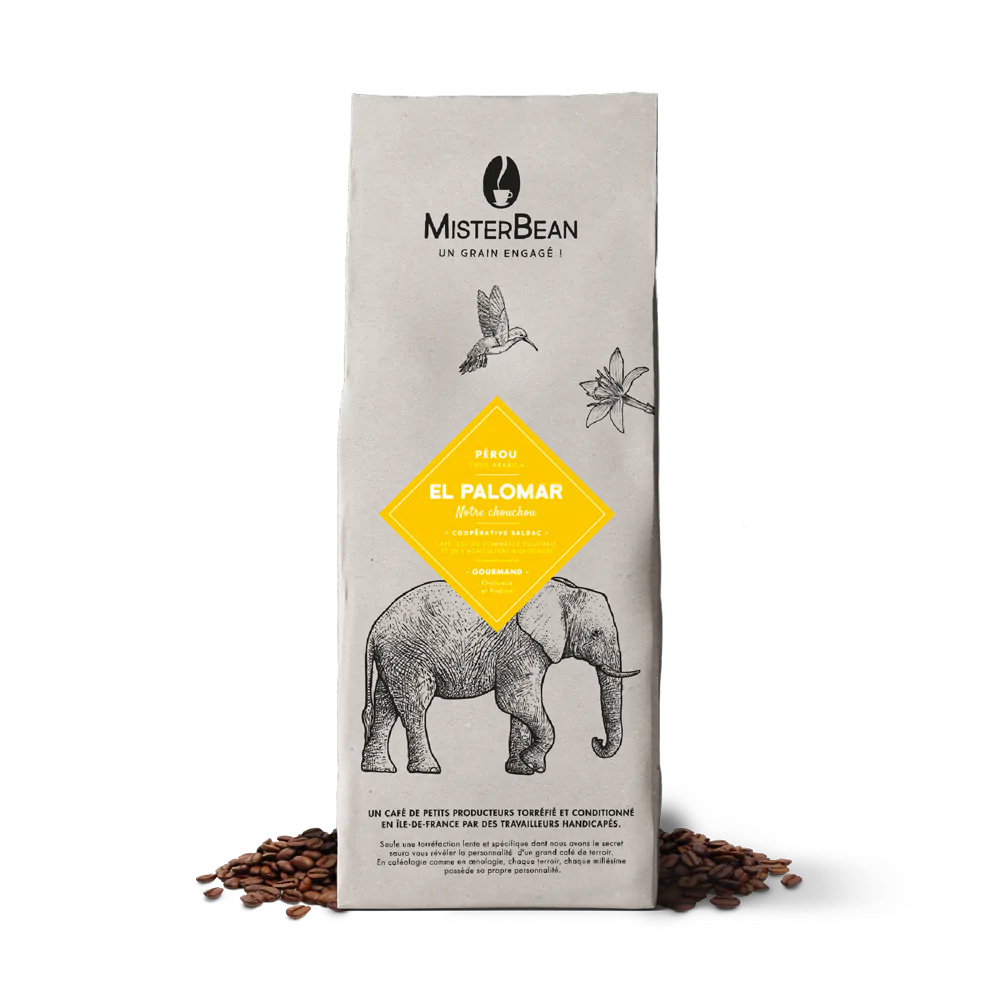 Café en grain bio Pérou Palomar MisterBean 1 kilo