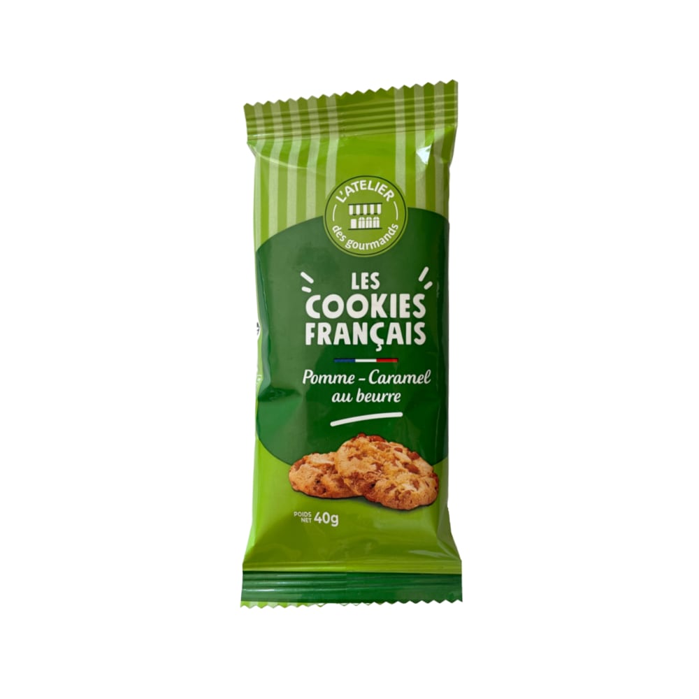 Cookies au beurre pomme caramel Les Cookies Français 40gr