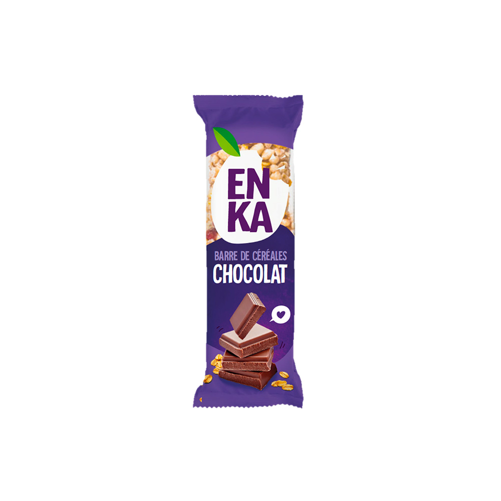 Barre de céréales au chocolat Enka 20 pièces de 45gr