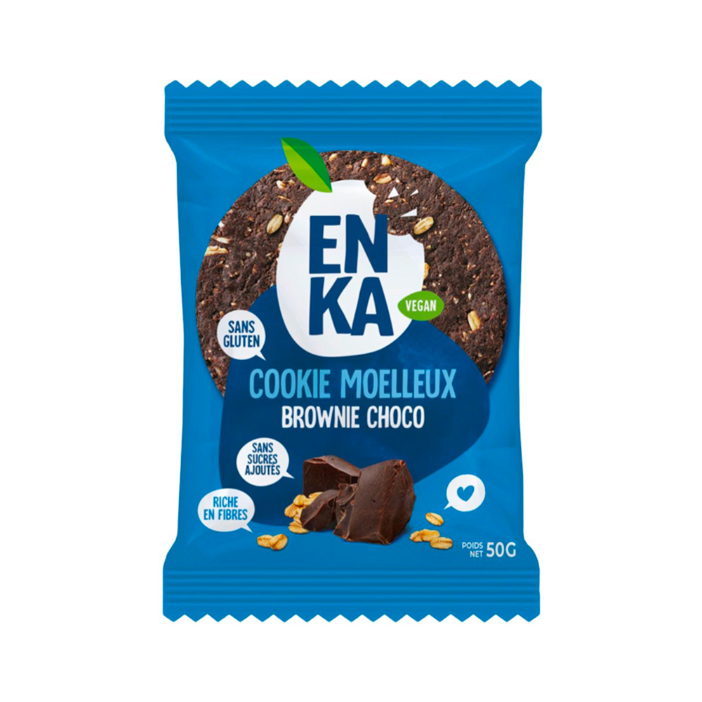 Grand cookie moelleux brownie choco Enka 50gr