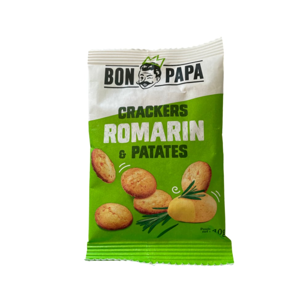 Crackers saveur romarin et patate Bon Papa 40gr