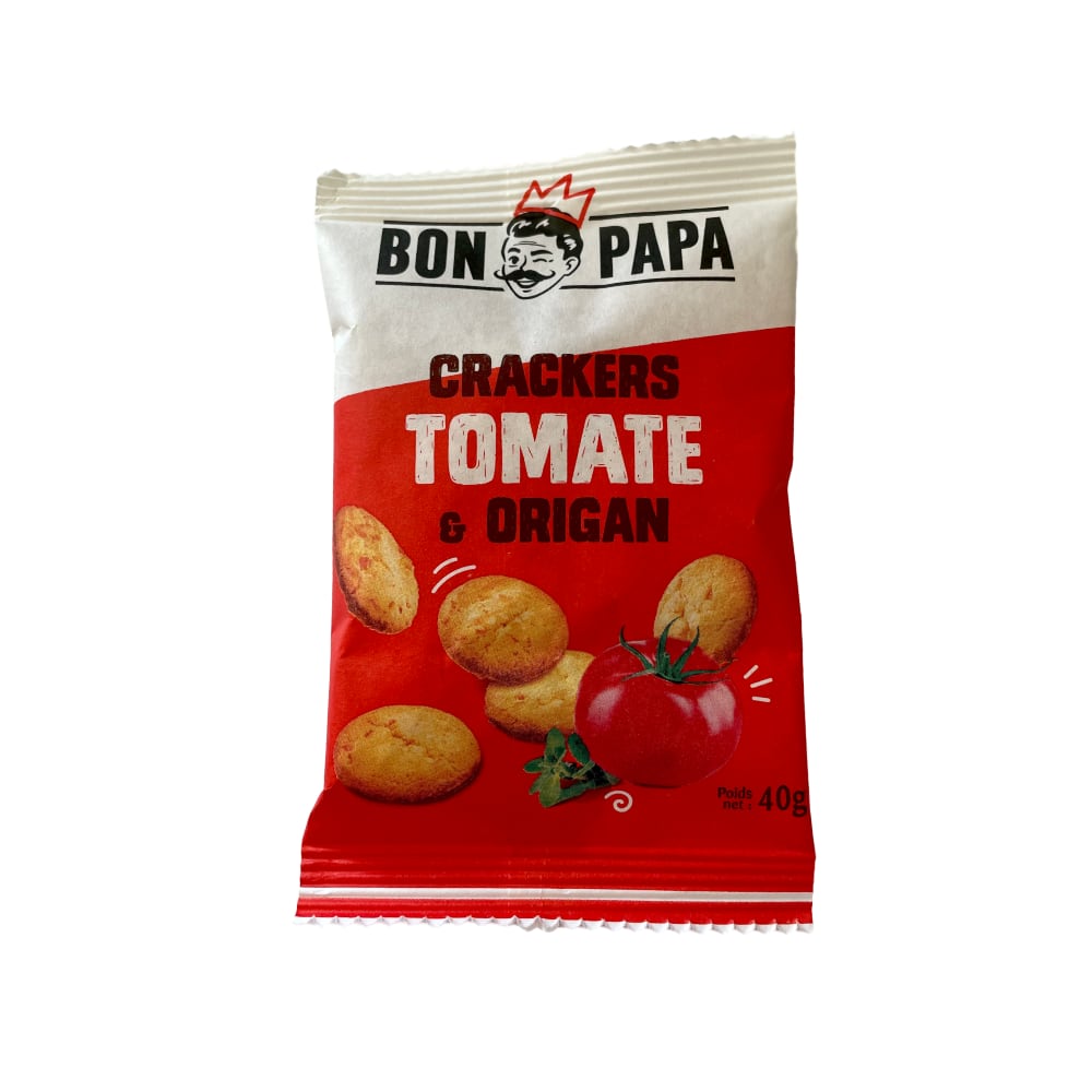 Crakers saveur tomate et origan Bon Papa 40g