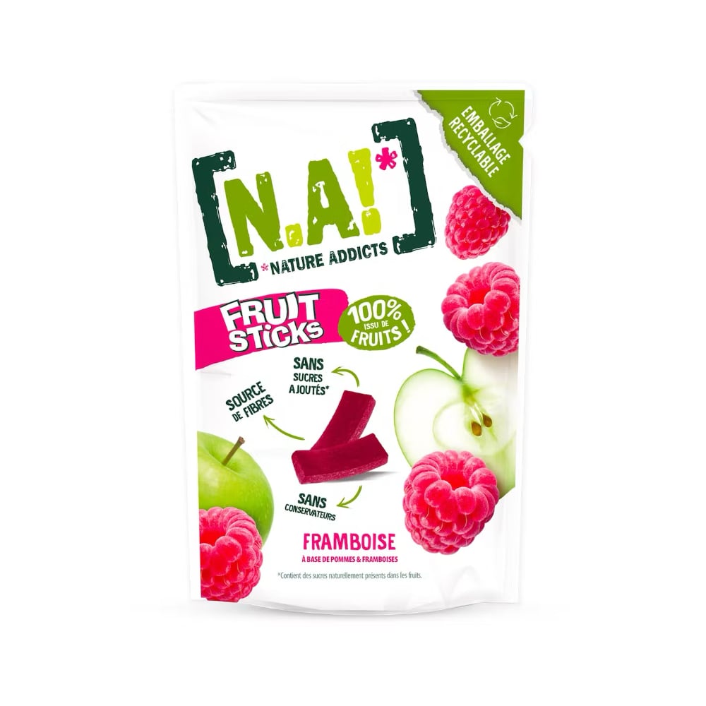 Fruit Sticks pommes framboises Na! 40g
