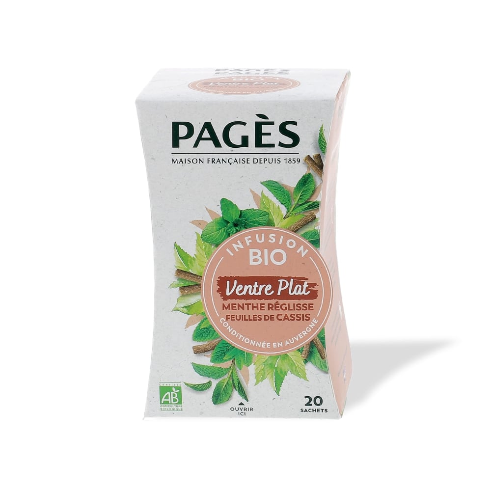 Infusion ventre plat bio Pagès 20 sachets