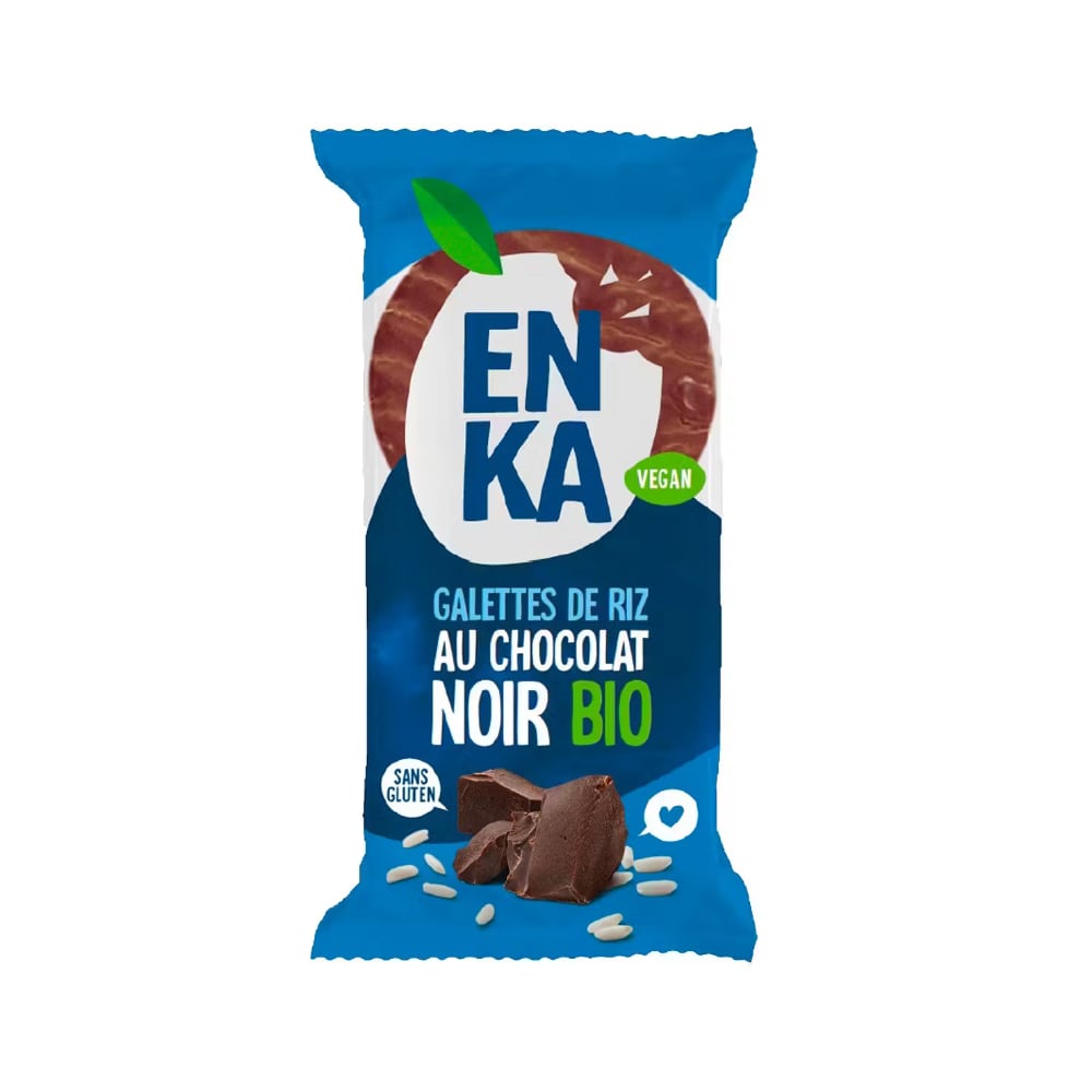 Mini galettes de riz au chocolat noir bio Enka 22gr x 20
