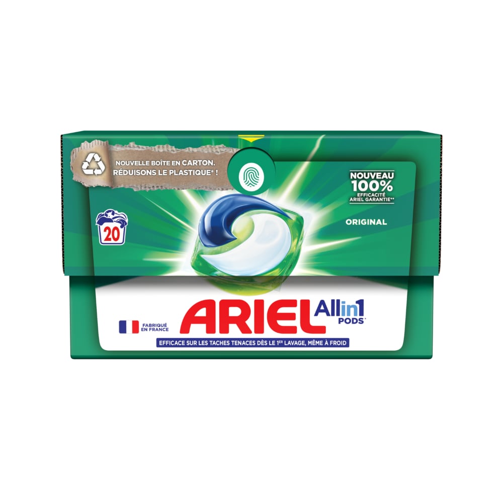 Lessive capsule pod Allin1 Ariel 19 doses