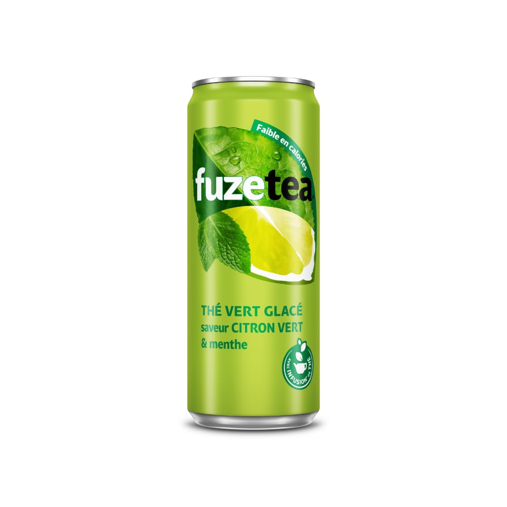 Thé glacé citron vert menthe FuzeTea 33cl x 24