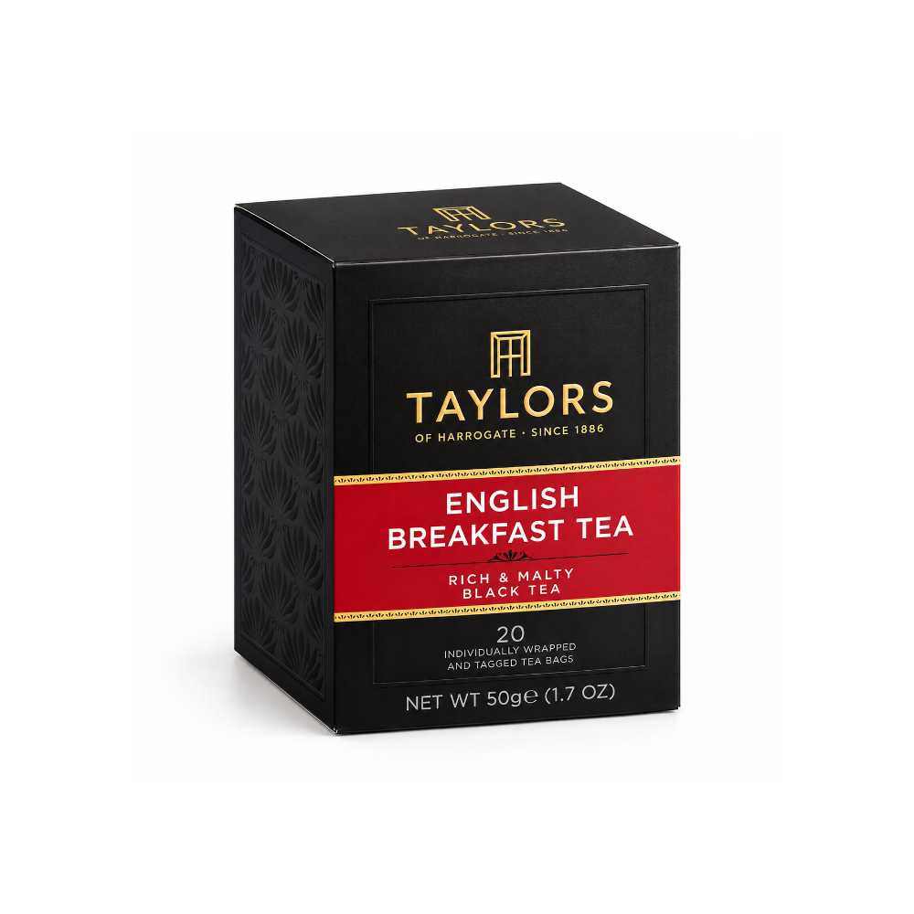Thé noir English breakfast Taylor's of Harrogate 20 sachets